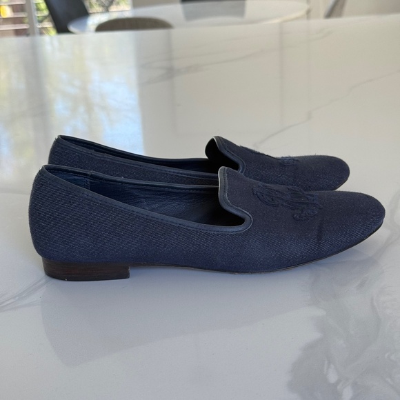 Lauren Ralph Lauren Coleena III Embroidered Loafers — Size 8.5B - Picture 4 of 7